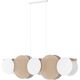 TK Lighting Pulse 4815 κρεμαστό φωτιστικό 5x15W E27 πεύκο/λευκό