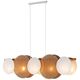 TK Lighting Pulse 4815 κρεμαστό φωτιστικό 5x15W E27 πεύκο/λευκό