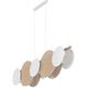 TK Lighting Pulse 4815 κρεμαστό φωτιστικό 5x15W E27 πεύκο/λευκό