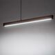 Φωτιστικό κρεμαστό Teo 1449 της TKKRYWULT 1x36W LED 3000K καρυδιά/μαύρο