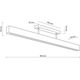 TK Lighting Teo 6619 πλαφονιέρα φωτιστικό οροφής 1x36W LED 3000K πεύκο/μαύρο