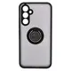 Etui z uchwytem na palec Bizon Case Hybrid Ring do Samsung Galaxy A54 5G przydymione z czarną ramką
