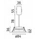 Σετ ενσωματωμένων φωτιστικών LANATI COIN LED 3X 6W 470lm 84mm 2700K IP20 230V ξύλο / αλουμίνιο