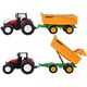 Traktor na pilota gumowe koła + przyczepa RC0601 EDUKAMP
