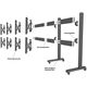 Multibrackets M Pro Series - Rail Extension, Rail, Aluminium, Aluminium, M Pro Series, 500 g, 180 mm