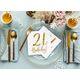 Servietter 21th birthday, guld