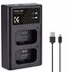 Διπλός Φορτιστής Usb Για Np-fw50 Sony A6000 A6500 A6300 A6400 A7 R S Ii / Kf28.0009