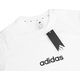 Koszulka męska adidas Essentials Linear Single biała JE9000 2XL