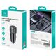 Φορτιστής αυτοκινήτου USAMS YT Series CC283 60W 1xUSB-A 1xUSB-C μαύρο