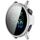 Etui ze szkłem do zegarka Bizon Case+Glass Watch do Garmin Vivoactive 6 satynowo srebrne