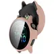 Etui ze szkłem do zegarka Bizon Case+Glass Watch do Garmin Vivoactive 6 różowe
