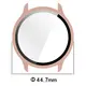 Etui ze szkłem do zegarka Bizon Case+Glass Watch do Garmin Vivoactive 6 różowe