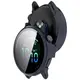 Etui ze szkłem do zegarka Bizon Case+Glass Watch do Garmin Vivoactive 6 niebieskie