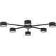 Φωτιστικό οροφής Tk Lighting Avia 4692 6x10W GX53 μαύρο