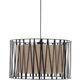 Φωτιστικό κρεμαστό TK Lighting Harmony 4557 3x15W E27 μαύρο/γιούτα