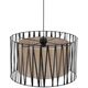 Φωτιστικό κρεμαστό TK Lighting Harmony 4557 3x15W E27 μαύρο/γιούτα