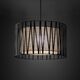 Φωτιστικό κρεμαστό TK Lighting Harmony 4557 3x15W E27 μαύρο/γιούτα