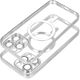 Θήκη ELECTRO MAG COVER συμβατή με MagSafe για IPHONE 13 Pro ασημί