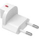 Προσαρμογέας ταξιδιού 4smarts Worldplug για GaN Flex, Hybrid Charger 6in1, FlatPlug Slim (UK, EU, AU) 3 τεμάχια λευκό