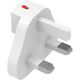 Προσαρμογέας ταξιδιού 4smarts Worldplug για GaN Flex, Hybrid Charger 6in1, FlatPlug Slim (UK, EU, AU) 3 τεμάχια λευκό