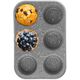 Forma do pieczenia dużych muffinek granitowa 6 szt. babeczek GRANDE 32x22 cm