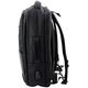 Plecak Miejski Biznesowy USB Pas Piersiowy Czarny 26L