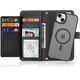 Etui do iPhone 15 Dux Ducis Lawa Skórzane Portfel MagSafe Czarne