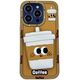 ETUI CASE 3D COFFEE Z PODSTAWKĄ IPHONE 15 standard