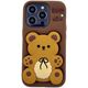 ETUI CASE 3D BEAR Z UCHWYTEM IPHONE 15 standard