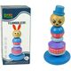 Drewniana Edukacyjna Piramidka Panda Balansująca Wieża LEAN Toys