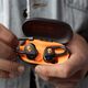 Skullcandy Push Play Active wireless earbuds, black/orange