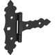 GATE HINGE DEC ZOF75 75X35X130X2.0 BLACK
