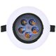 Φωτιστικό LED χωνευτό TOPE ANDA, IP40, 5W, 3500K, 351 lm, λευκό, στρογγυλό, O10.8 x h5cm