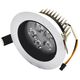 Φωτιστικό LED χωνευτό TOPE ANDA, IP40, 5W, 3500K, 351 lm, λευκό, στρογγυλό, O10.8 x h5cm