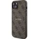 Guess Oryginalne Etui GUESS Hardcase GUHMP14SG4GFRW do iPhone 14 (Kompatybilny z Magsafe / 4G Ring classic logo / brązowy)