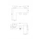 Bathroom faucet Corsan Trino CMB7141BL black