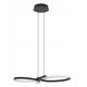 LED pendant lamp EGLO SERPINS, 21W, 3000K, 2500lm, black, 30x66x110cm