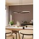 LED pendant lamp EGLO SERPINS, 21W, 3000K, 2500lm, black, 30x66x110cm