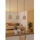 Pendant lamp EGLO FEBRES, 3xE27, 60W, black/white, 18x88x110cm
