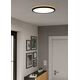 Ceiling LED lamp EGLO ROVITO-R IP44 18W 2700-6500K 2300lm black O39cm with remote control