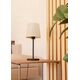 Table lamp EGLO FEBRES, 1xE27, 60W, black/white, O18cm, h44cm