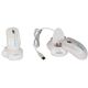 GETT Cleankeys CKM2W Plastik Scroll Maus kabellos Funk 2,4 MHz IP68 wasserdicht desinfizierbar optisch USB Farbe: weiss