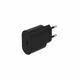 SEEK TOTI 20W Type-C PD Wall Fast Charger with Type-C to Type-C, 1 m PVC Data Cable 3A, Μαύρο