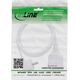 Προέκταση ρεύματος InLine® Schutzkontakt Stecker gewinkelt / Buchse, λευκό, 1m