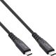 InLine® USB4 Καλώδιο, USB-C ST/ST, PD 240W, 8K60Hz, TPE μαύρο, 1,5m
