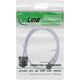 InLine® Καλώδιο Patch slim, U/FTP, Cat.8.1, TPE χωρίς αλογόνα, λευκό, 0,5m