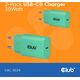 Φορτιστής Club3D Lifestyle USB-C 30Watt, 2 τεμάχια πράσινο λιανικής
