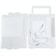 BENDED HOOK 30X2,6X11X6 WHITE/ 4PCS