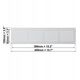 GRILL F/RAD. MR4010 400X100MM METAL WHT