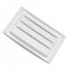 GRILLE PLASTIC ADJUSTABLE 250X170, WHITE